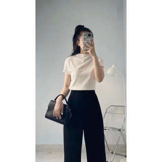 Quần tây nữ dáng dài cạp cao đi học - 247store - Q09/P0K1