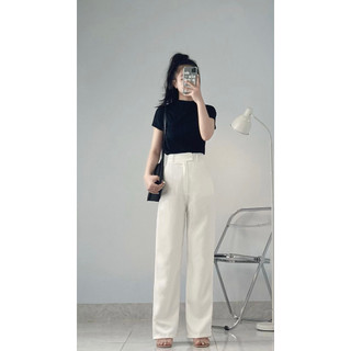 Quần tây nữ dáng dài cạp cao đi học - 247store - Q09/P0K1