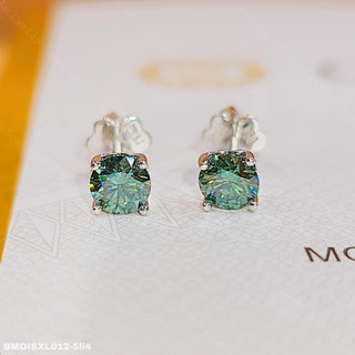 Bông xoàn kim cương moissanite (1 chiếc) hàng loại 1 kiểm định mỹ thử bút kêu màu xanh và trắng kèm kiểm định thử bút êu