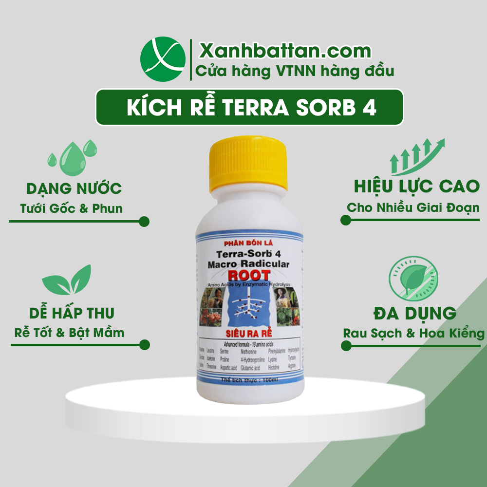 Kích Rễ Lan Terra Sorb 4 Roots - Kích Rễ Tây Ban Nha 100 ml | Shopee ...