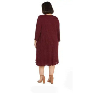 Đầm jacket 2 mảnh thun co giãn R&M Richards, đỏ đô, vnxk, xuất dư xịn