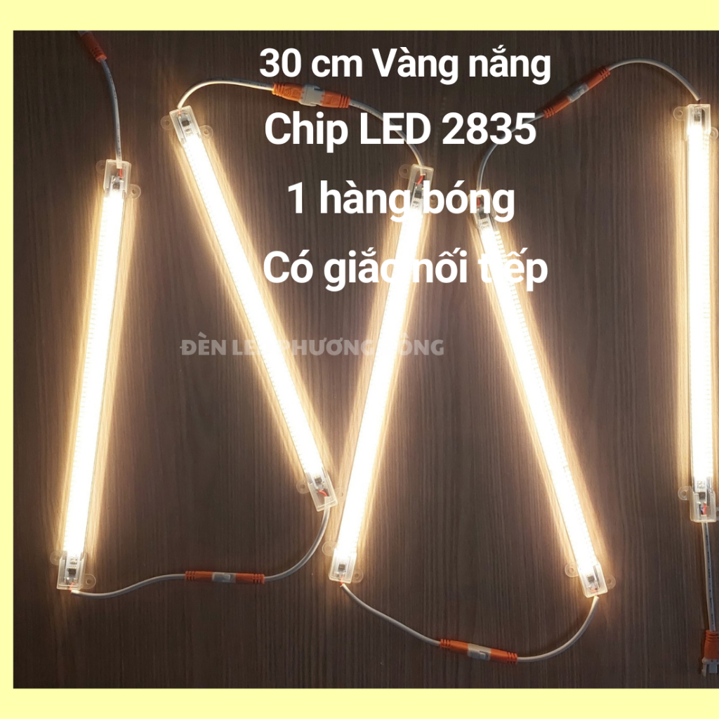 Đèn LED thanh 30cm 1 hàng bóng 2835 220V