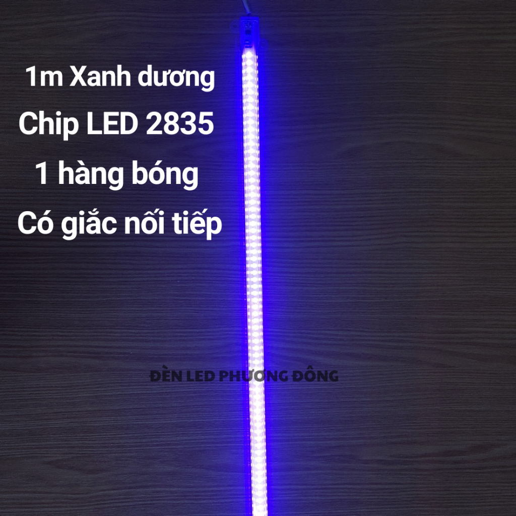 COMBO 2 Đèn LED thanh 1m 1 hàng bóng 2835 220V