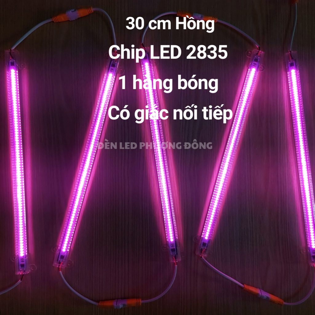 Đèn LED thanh 30cm 1 hàng bóng 2835 220V