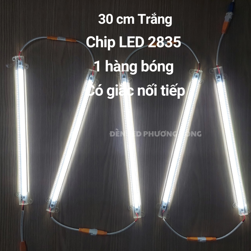 Đèn LED thanh 30cm 1 hàng bóng 2835 220V