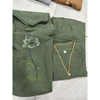 Nút Ngọc LiNen ẤnĐộ Cao Cấp Nữ # Đồ Lam Đi Chùa