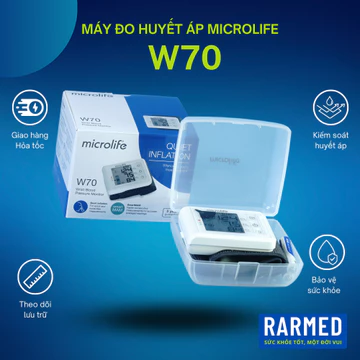 Máy đo huyết áp Microlife W70 cổ tay thông minh, chính xác, dễ sử dụng