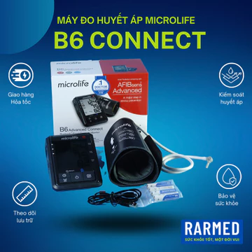 Máy đo huyết áp Microlife B6 Advanced Connect bắp tay thông minh, vòng bít cứng