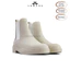 The Diamond Classic Chelsea Boot Nubuck LEMANS CBT88, đế đúc cao su màu Tan hạt kim cương cao 4cm, BH 24 tháng