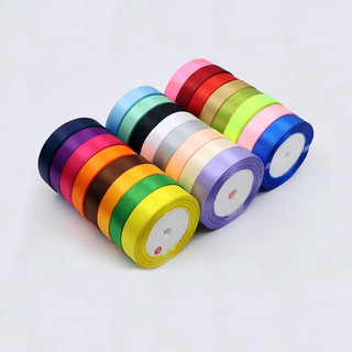 Cuộn Ruy băng lụa cuộn dài 22m bản rộng 2cm đủ màu sắc Làm Hoa Ruy Băng, Gói Quà, Trang Trí