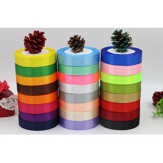 Cuộn Ruy băng lụa cuộn dài 22m bản rộng 2cm đủ màu sắc Làm Hoa Ruy Băng, Gói Quà, Trang Trí