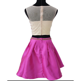 Set áo croptop và váy ngắn  đính đá vnxk dư Crystal Doll