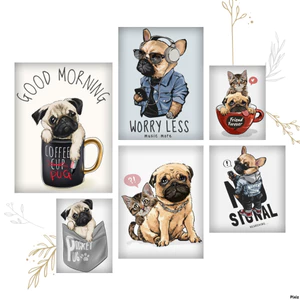 Hình ủi, Hình Ép Nhiệt Chó Pug 14