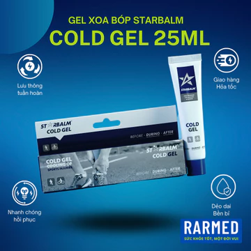 Gel xoa bóp làm lạnh Starbalm Cold Gel 25ml - During & After giảm đau nhanh, chống tụ bầm tím