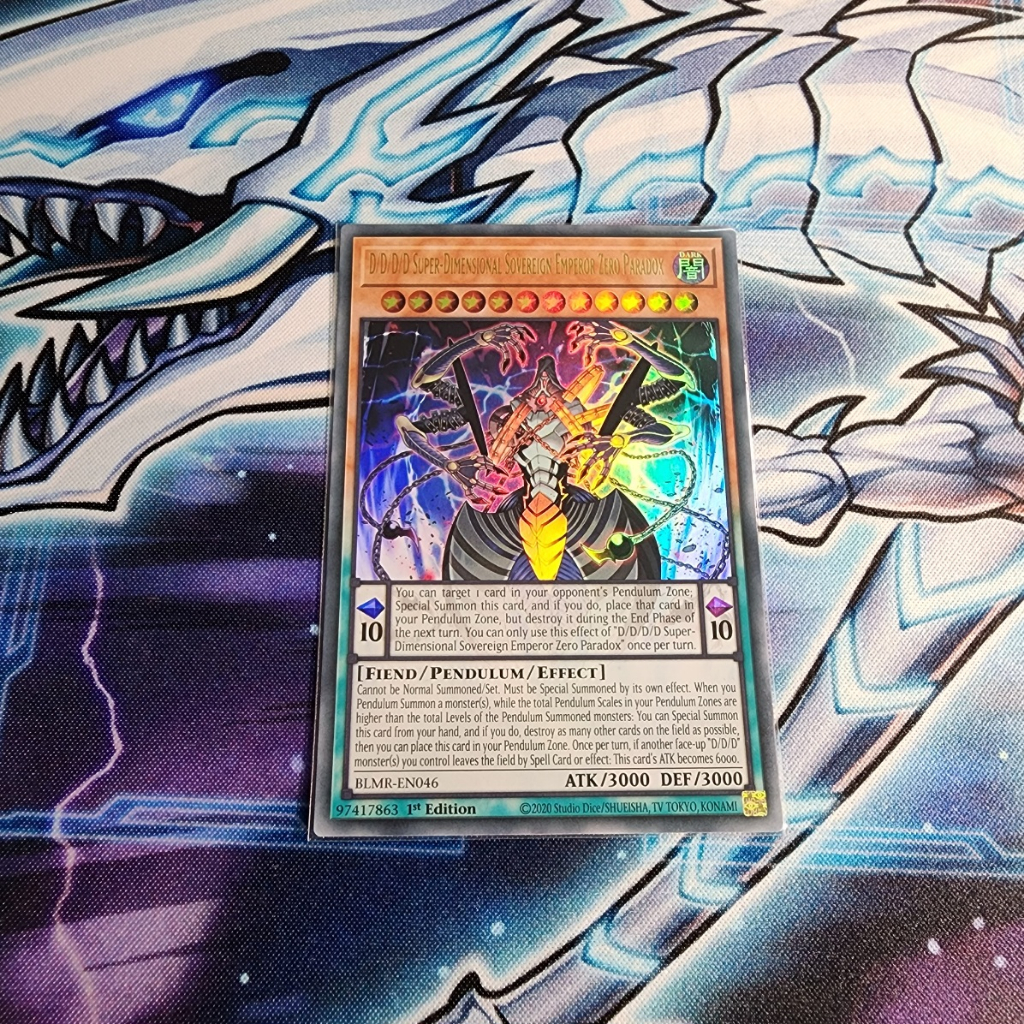 Bài Yugioh Tcg Uk [blmr En046] [ur] D D D D Super Dimensional Sovereign Emperor Zero Paradox