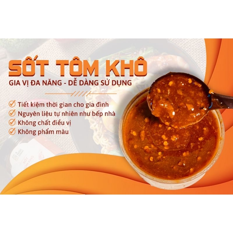 Combo trộn mì gồm sa tế cháy tỏi và sốt tôm khô