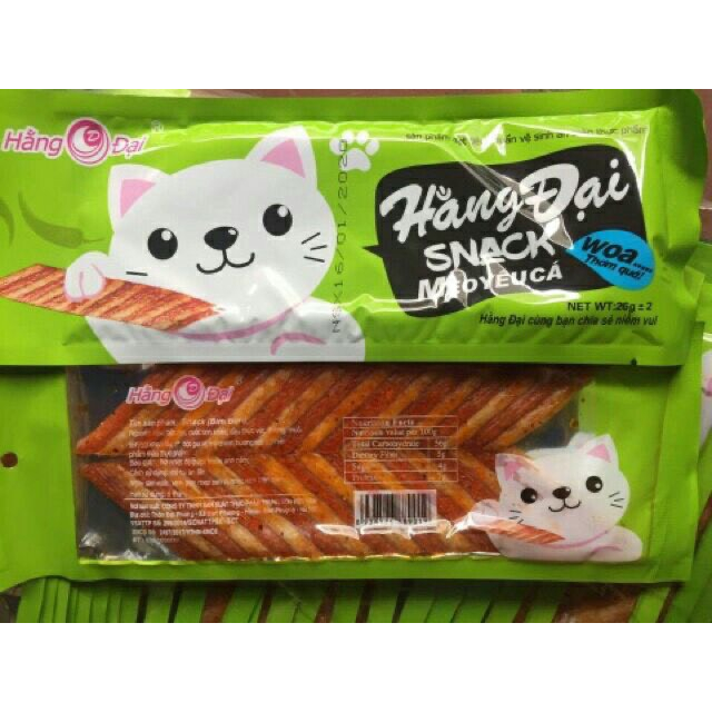 Snack Mèo Yêu Cá Hằng Đại, Snack Cay Tuổi Thơ, Đồ Ăn Vặt Cổng Trường