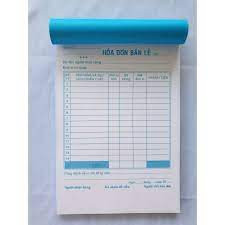 [Hỏa Tốc] Phiếu hóa đơn bán lẻ kt 13x19 cm ( 1-2-3 liên đầy đủ)