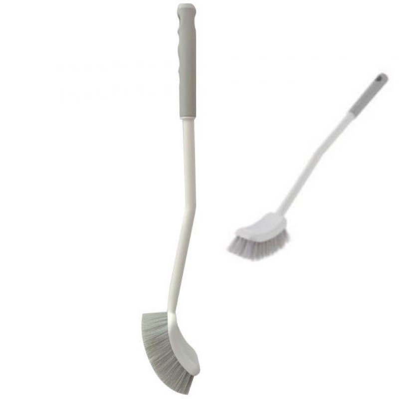 Chổi cọ toilet ĐẦU CONG Kirei Inochi, cọ sàn nhà, cọ bồn cầu, thiết kế thông minh, đầu cước