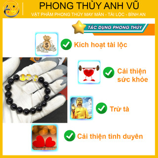 Vòng tay 12 con giáp tam hợp thân tý thìn - size 8 10 12ly - khai quang điểm nhãn - may mắn tài lộc