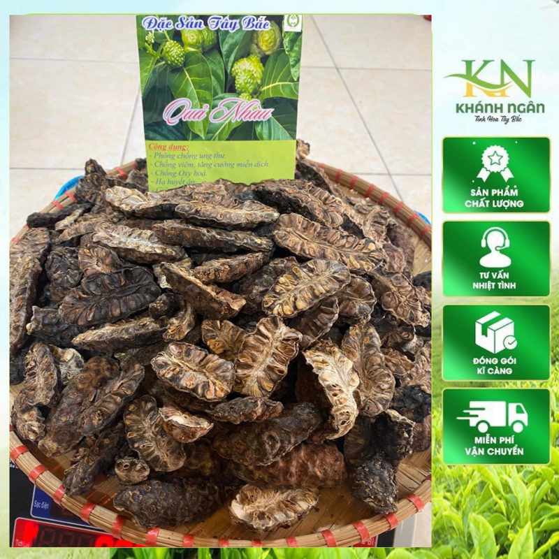 Quả nhàu khô(trái nhàu) giúp tiêu hóa dễ dàng, lợi tiểu, nhuận trường, ổn định huyết áp, tăng cường miễn dịch