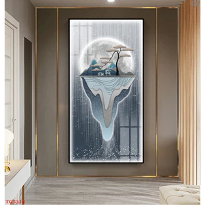 Tranh 3D LED Phong Thuỷ Cửu Ngư Cá Chép Trang Trí Phòng Khách Quán Tiệm Shop Giá Rẻ