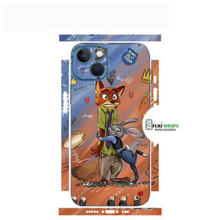 Tấm dán Skin Mặt Sau Cáo Thỏ FULL VIỀN 14 pro max , 13 pro max ,12 pro max , 11 pro max , xs max - FukiShop