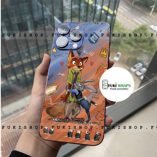 Tấm dán Skin Mặt Sau Cáo Thỏ FULL VIỀN 14 pro max , 13 pro max ,12 pro max , 11 pro max , xs max - FukiShop