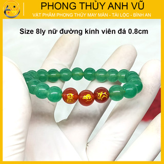 Vòng tam hợp thân tý thìn chất liệu mã não tự nhiên - size 8 10ly - có khai quang điểm nhãn tài lộc