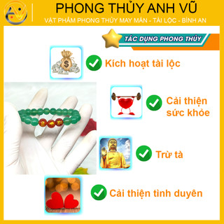 Vòng tam hợp thân tý thìn chất liệu mã não tự nhiên - size 8 10ly - có khai quang điểm nhãn tài lộc