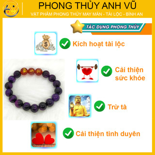 Vòng tam hợp quý nhân thân tý thìn đã khai quang điểm nhãn - size8 10 12ly -  -may mắn tài lộc
