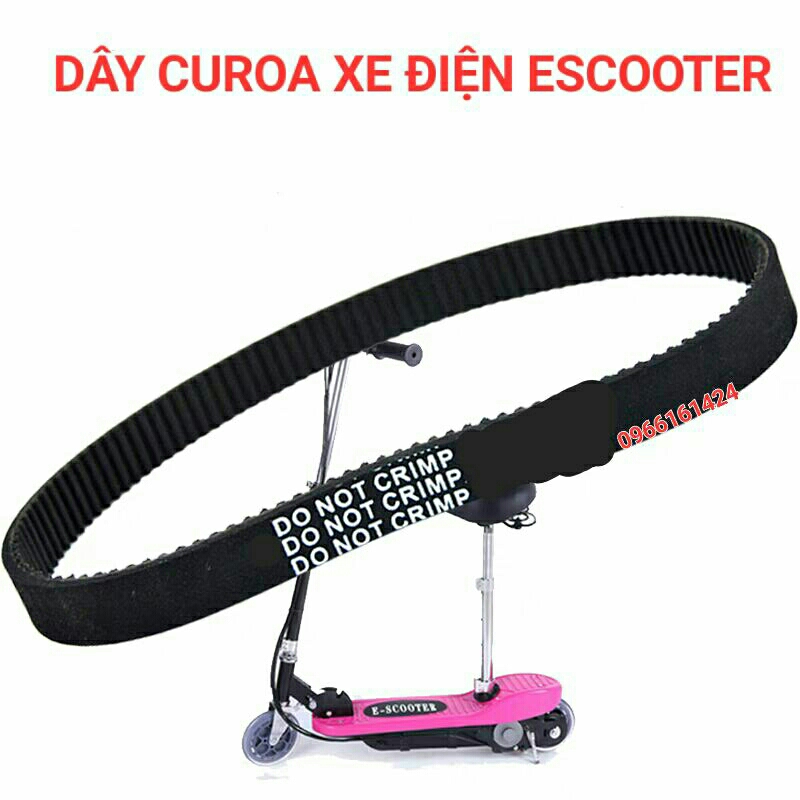 Correa De Transmisión Para Scooter Eléctrico - 3M-384-12, Caucho Negro, Recambio De Calidad
