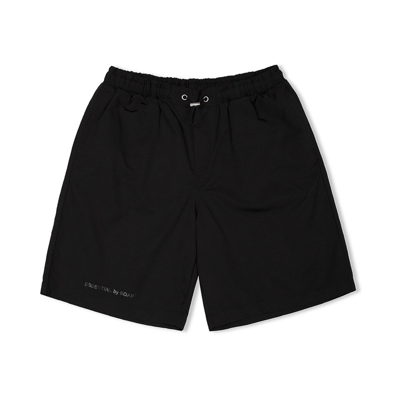 Quần Nylon short Soap Studio màu đen chất liệu Nylon kiểu dáng unisex