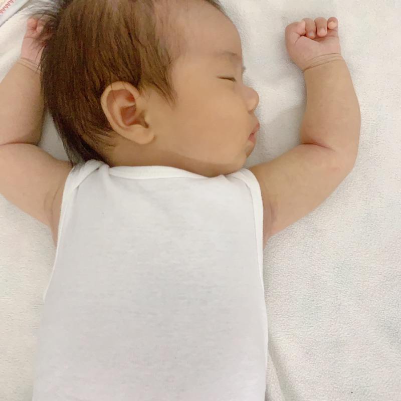 [MD18] 0-24m body chip/áo liền thân ba lỗ trắng trơn ho bé