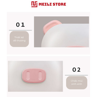 Đèn Ngủ Cắm Điện Mini Kliya Heo, Cảm Ứng Ánh Sáng, Tiết Kiệm Điện Năng, Ánh Sáng Dịu Size 8.5cm MEILI STORE