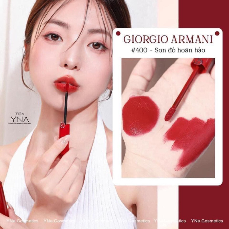 Son kem mini Giorgio Armani Lip Magnet màu đỏ 400 Shopee Việt Nam