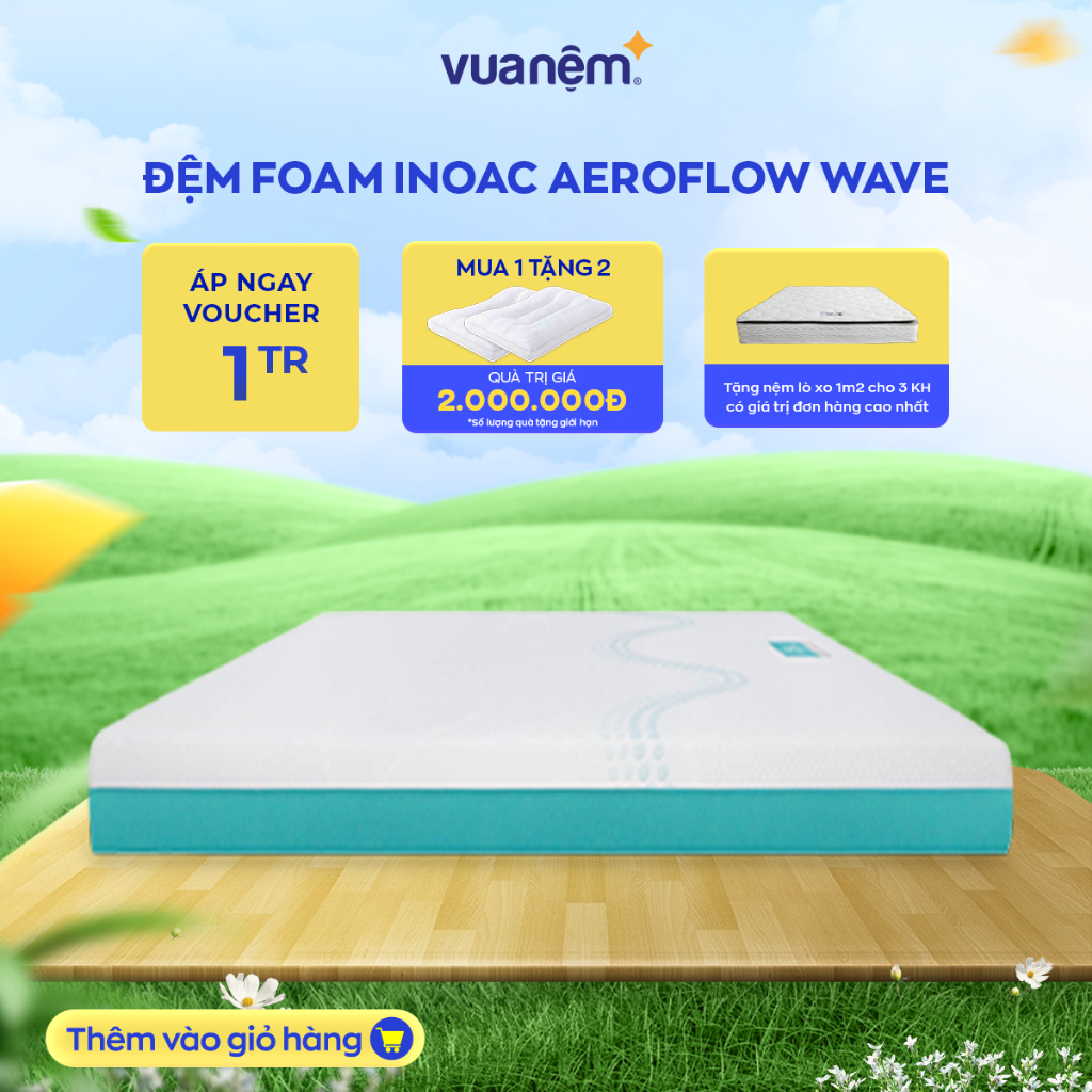 Nệm Foam Inoac Aeroflow Wave