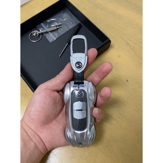 Vỏ ốp khoá smart keys  Mazda 3 - 6 - CX5 - CX8 chất liệu hợp kim cao cấp khắc CNC