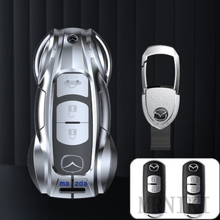 Vỏ ốp khoá smart keys  Mazda 3 - 6 - CX5 - CX8 chất liệu hợp kim cao cấp khắc CNC