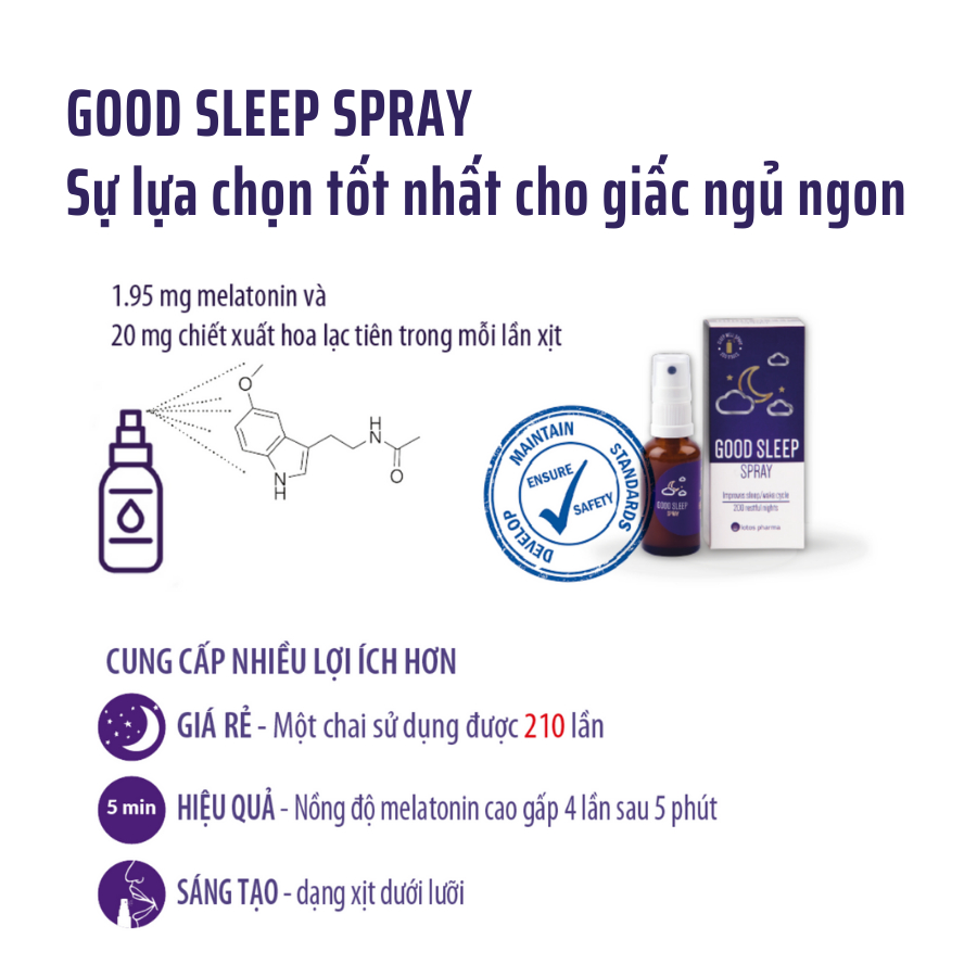 GOOD SLEEP SPRAY - Giúp Ngủ Ngon, Ngủ Sâu