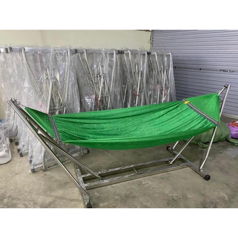 Bộ võng xếp inox cao cấp ống dày 1ly2 (người lớn) | Shopee Việt Nam