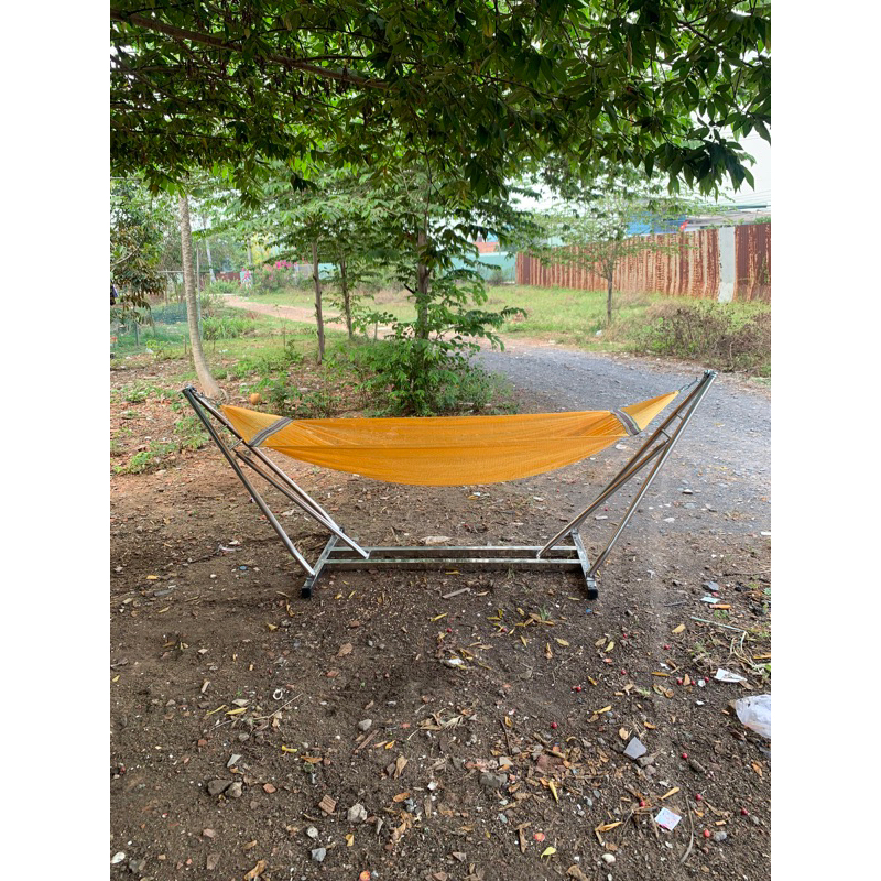 Bộ võng xếp inox cao cấp ống dày 1ly2 (người lớn) | Shopee Việt Nam