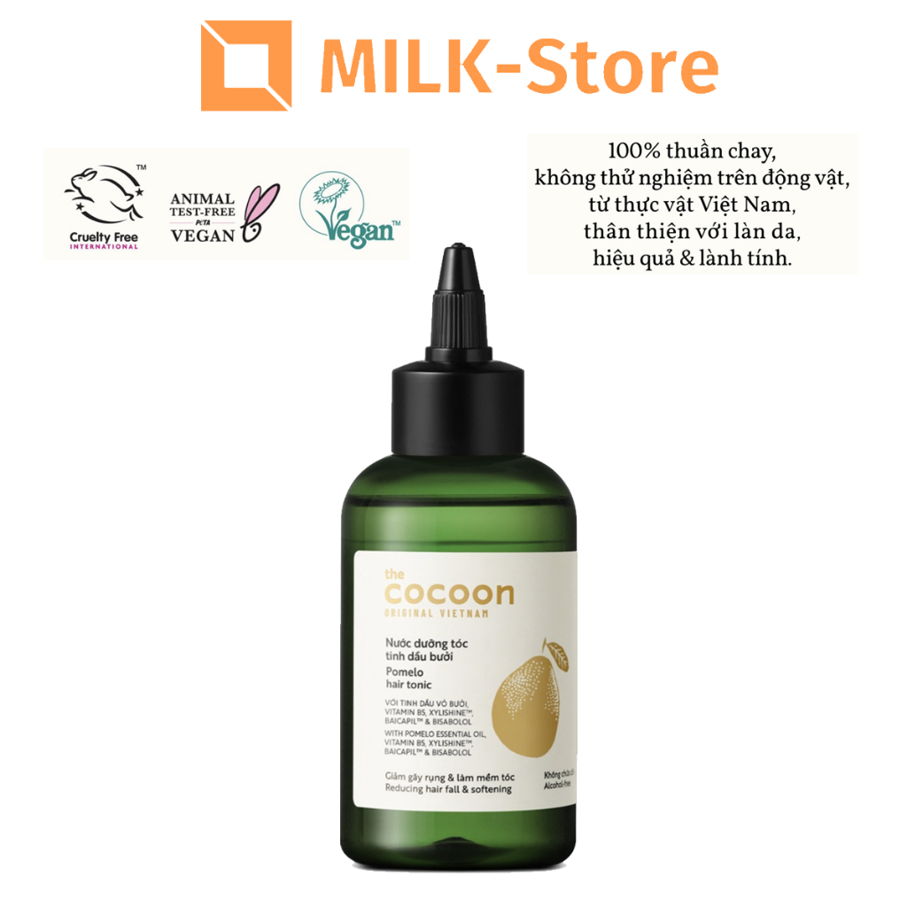 Nước dưỡng tóc tinh dầu bưởi Cocoon giúp giảm gãy rụng & làm mềm tóc 140ml