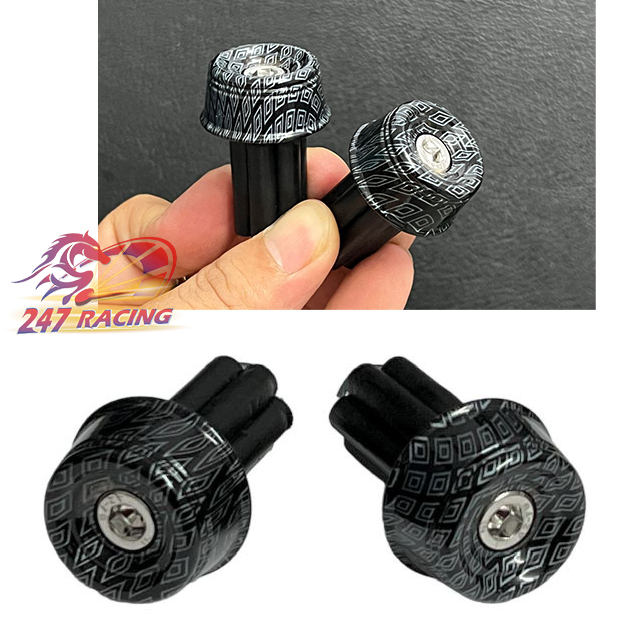 Gù Tay Lái THÉP sơn CARBON Mẫu THÁI gắn nhiều loại xe máy hàng chất lượng