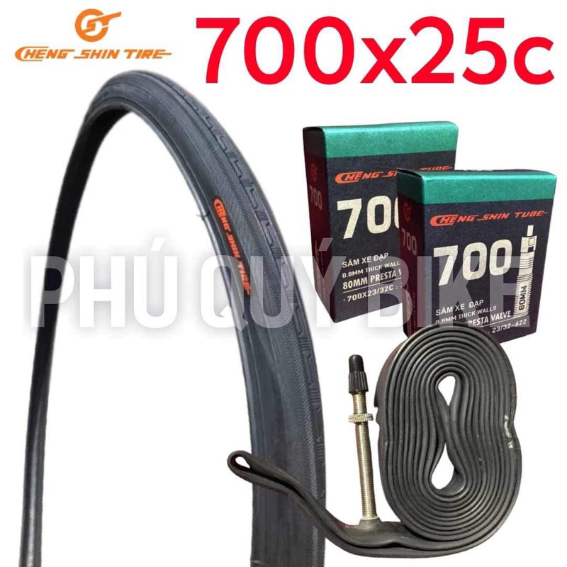 Vỏ - Ruột 700x25c CHENG SHIN ( 1 CÁI) CÁC LOẠI. ( KHÔNG BÁN COMBO )