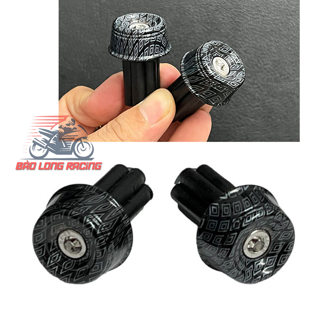 Gù Tay Lái THÉP sơn CARBON Mẫu THÁI gắn nhiều loại xe máy hàng chất lượng