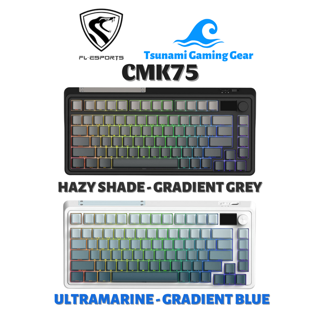 Bàn phím cơ FL-Esports CMK75 Hazy Shade/ CMK75 Ultramarine - Kết nối 3 ...