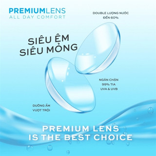 SIHY - Kính áp tròng, Lens [CẬN] cao cấp trong suốt 3- 6 tháng, chất liệu  Silicone