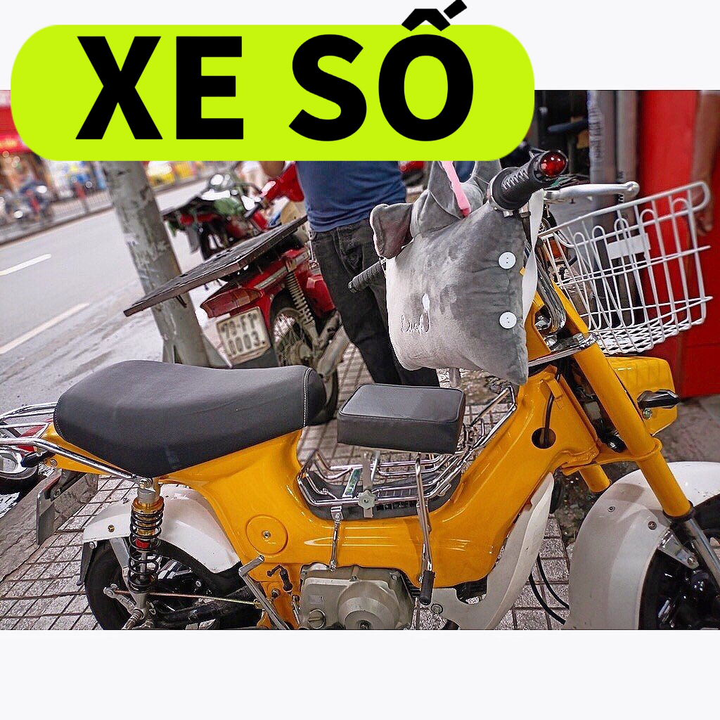 [ ĐÔN SỐ ] GHẾ ĐI XE MÁY DÀNH CHO XE SỐ / GHẾ ĐÔN SỐ INOX YÊN NỆM ĐEN CHO BÉ