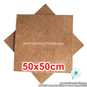 THảm Xơ Dưà Cao Cấp Trồng Lan 50*50CM (1 Tấm)